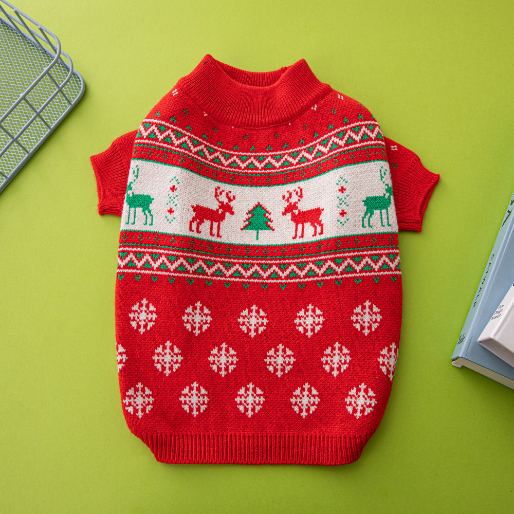Dog Sweater Christmas Tree Elk Christmas