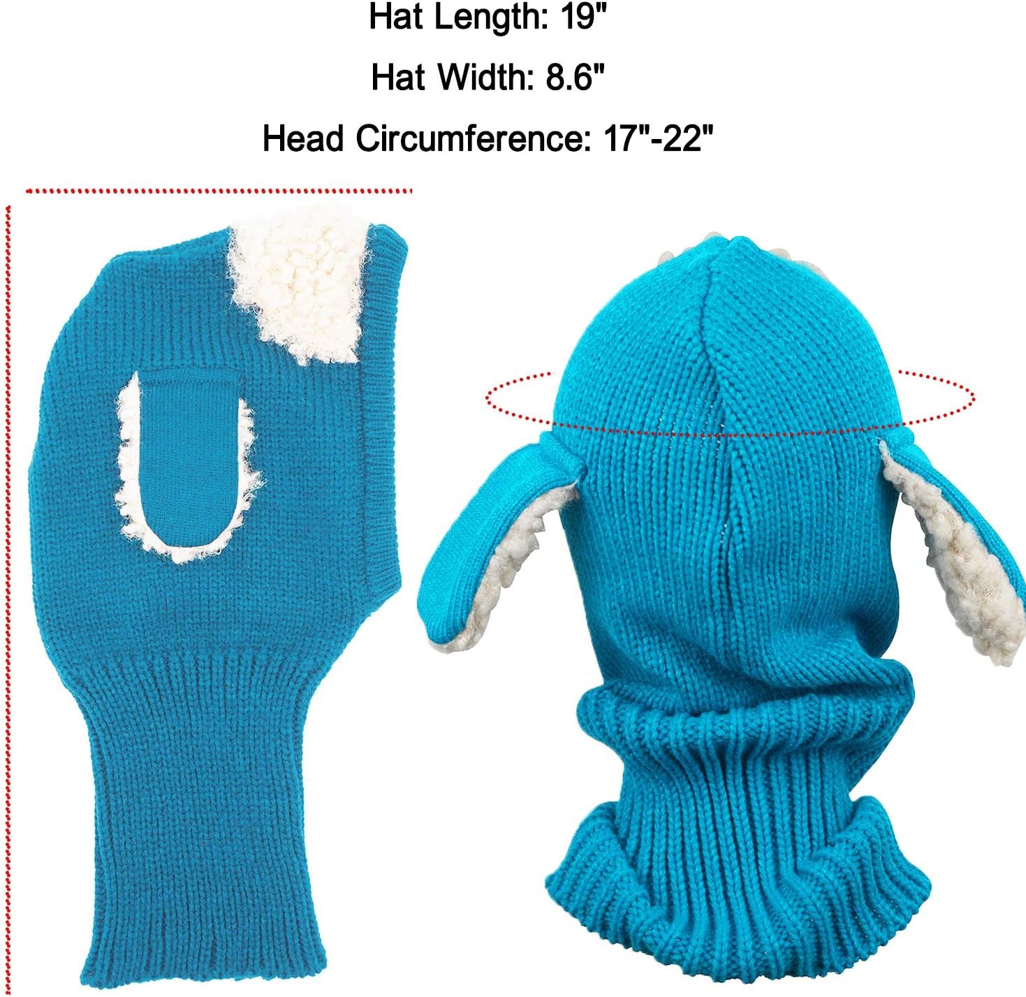 Baby Girls Boys Winter Hat Scarf Earflap Hoodie Scarves Skull Caps