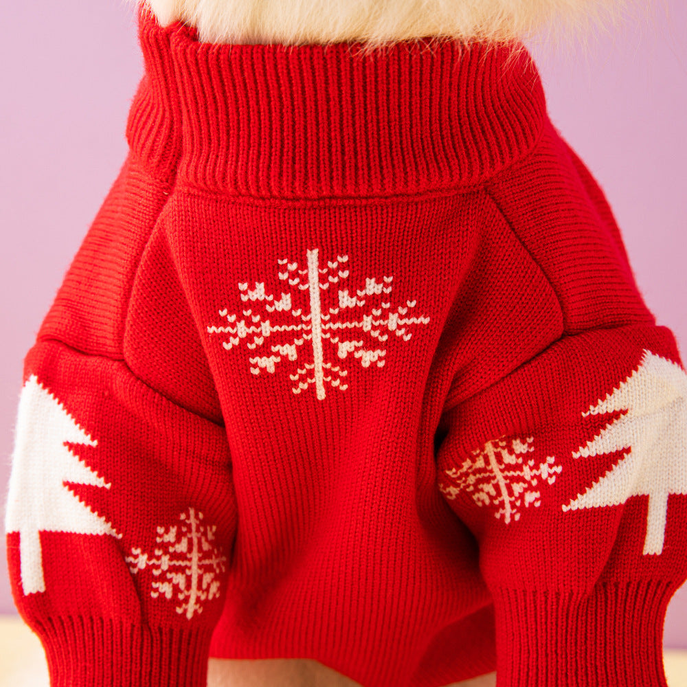 Dog Sweater Christmas Tree Elk Christmas