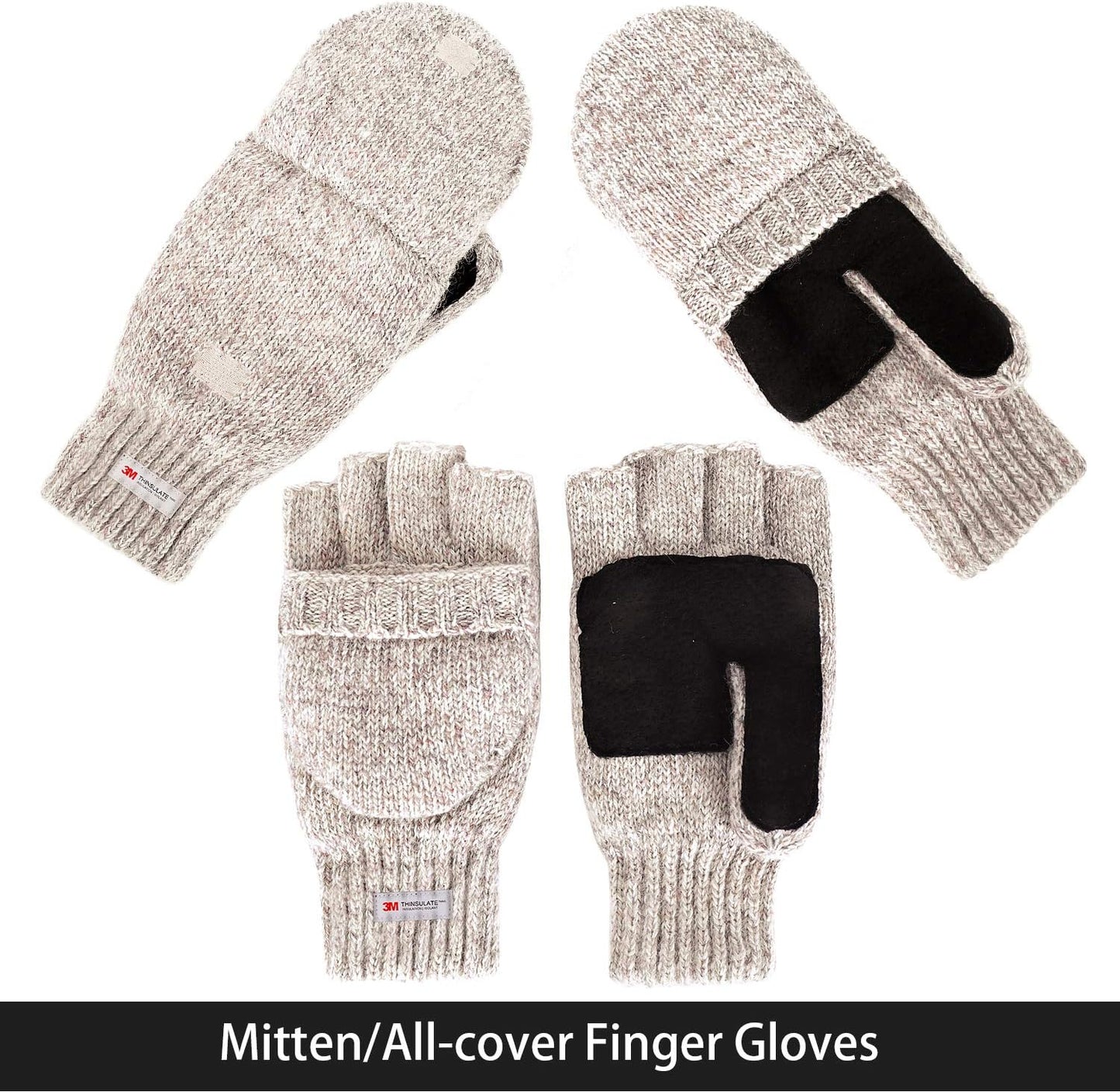 Thinsulate Thermal Lining -5℉ Winter Hat Wool Acrylic Knit Caps