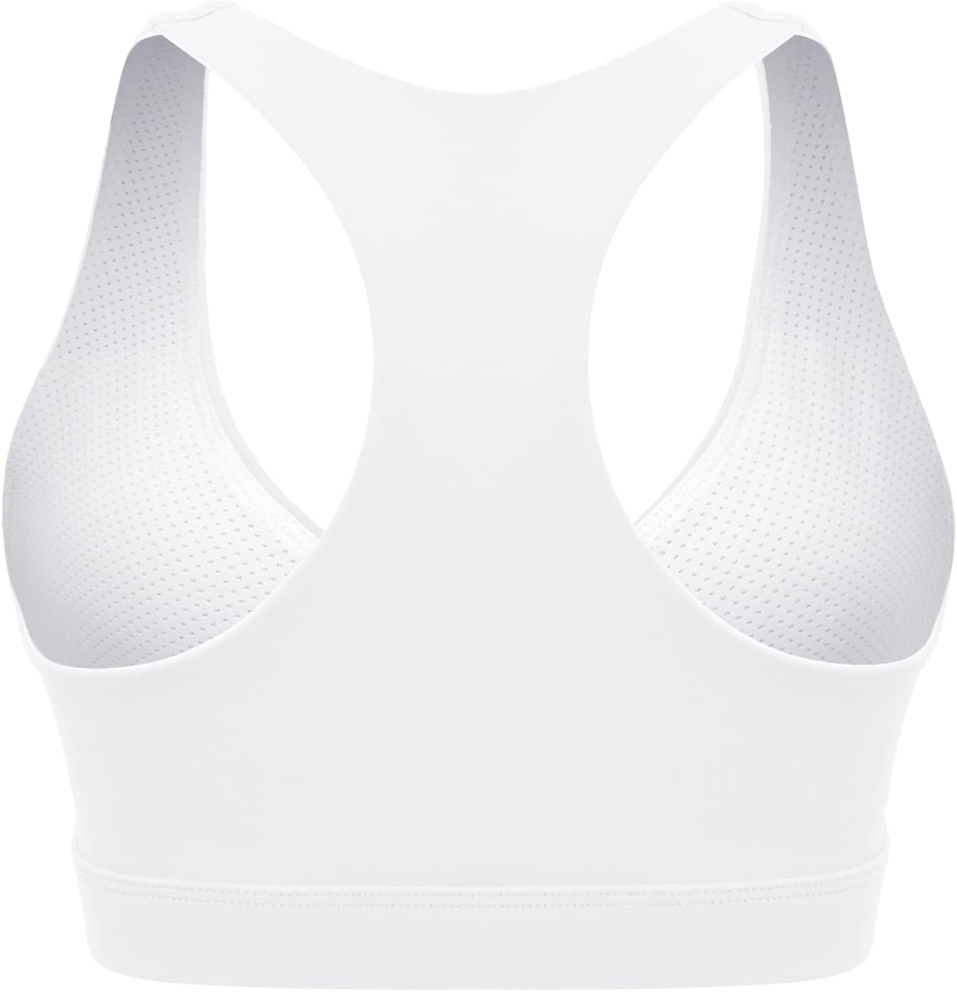 Women'S Ruched Sports Bra - Womens Strappy Sports Bra Mesh Open Back Sports Bra for Workout Yoga Gym (Medium, White)