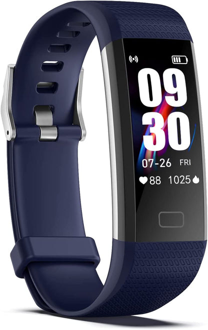 Fitness Tracker with Step/Distance/Calories Counter, Activity Tracker with Heart Rate Monitor, Slim Style Watch IP68 Waterproof, Sleep Monitor Tracker, Pedometer Watch for Women Men