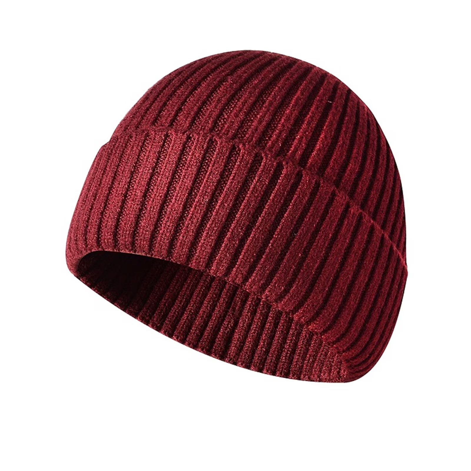 Beanie for Men Women Slouchy Warm Thicked Thermal Hats Winter Soft Cuffed Ribbed Knit Plain Beanie Caps