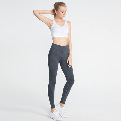 High Impact Sports Bras for Women Gym,Front Zipper Closure Padded Insert Mesh New Yoga Bras for Workout Active Sport(White Small)